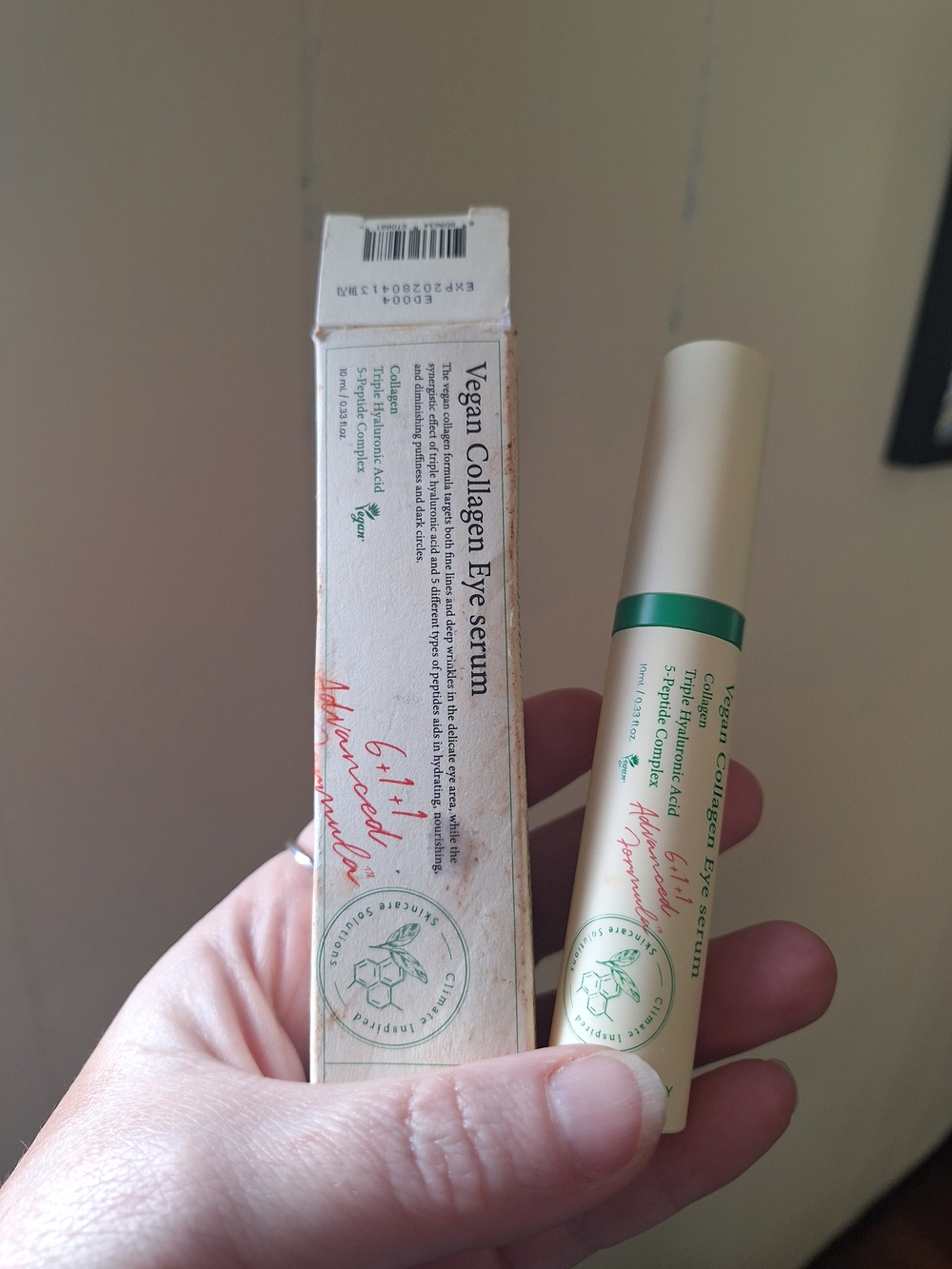 Vegan Collagen Eye Serum - Cream & Green